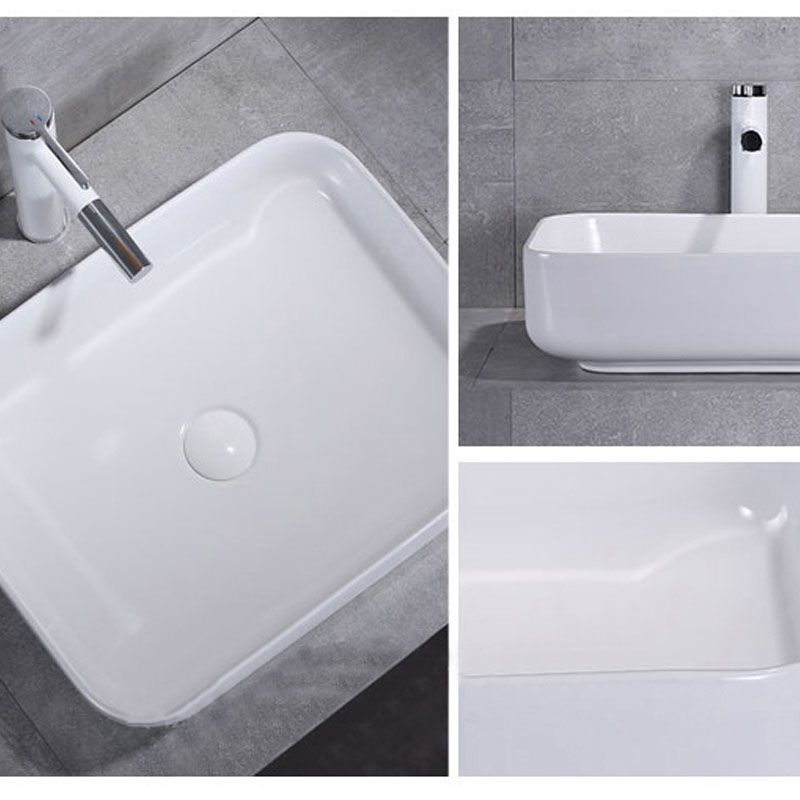 Porcelain Bathroom Sink Contemporary Simple Vessel Bathroom Sink Clearhalo 'Bathroom Remodel & Bathroom Fixtures' 'Bathroom Sinks & Faucet Components' 'Bathroom Sinks' 'bathroom_sink' 'Home Improvement' 'home_improvement' 'home_improvement_bathroom_sink' 1200x1200_b5d00329-11e4-40ac-bd21-999c610720c3