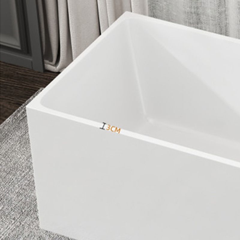 Modern Style Freestanding Bath Tub Stone Bathtub with Overflow Trim Clearhalo 'Bathroom Remodel & Bathroom Fixtures' 'Bathtubs' 'Home Improvement' 'home_improvement' 'home_improvement_bathtubs' 'Showers & Bathtubs' 1200x1200_b638144d-d2db-428d-b48c-9c51ebe532e5