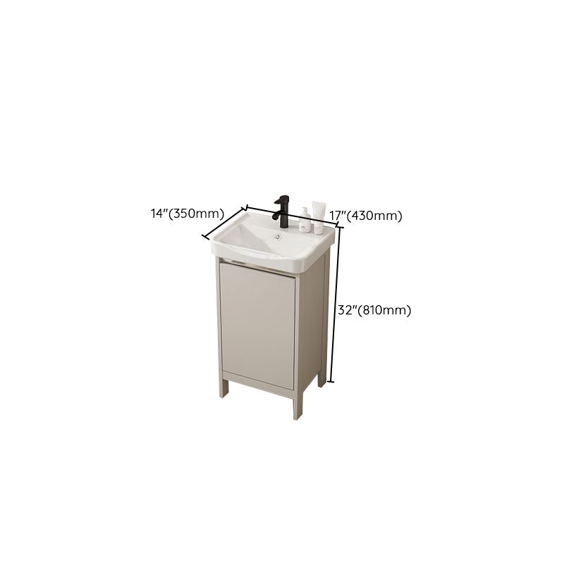 Rectangular Freestanding Bathroom Vanity Modern Gray Single-Sink Vanity Set Clearhalo 'Bathroom Remodel & Bathroom Fixtures' 'Bathroom Vanities' 'bathroom_vanities' 'Home Improvement' 'home_improvement' 'home_improvement_bathroom_vanities' 1200x1200_b6b5d8d4-4f73-443c-8bca-98f18883ef8a