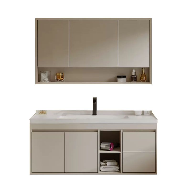 White Modern Rectangular Wall Mounted Standard Bathroom Sink Vanity Clearhalo 'Bathroom Remodel & Bathroom Fixtures' 'Bathroom Vanities' 'bathroom_vanities' 'Home Improvement' 'home_improvement' 'home_improvement_bathroom_vanities' 1200x1200_b6b74a46-97b2-48f8-b0b0-d064483deda9