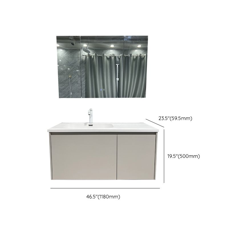Wall Mount White Bathroom Vanity Set with Faucet Mirror Sink Clearhalo 'Bathroom Remodel & Bathroom Fixtures' 'Bathroom Vanities' 'bathroom_vanities' 'Home Improvement' 'home_improvement' 'home_improvement_bathroom_vanities' 1200x1200_b6c5e42d-357b-4a85-b666-2c38fb978b1e