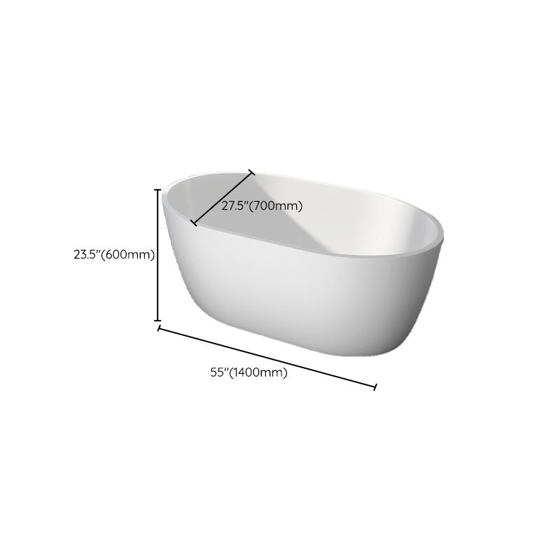 Modern Acrylic Ellipse White Bathtub Back to Wall with Drain Bath Tub Clearhalo 'Bathroom Remodel & Bathroom Fixtures' 'Bathtubs' 'Home Improvement' 'home_improvement' 'home_improvement_bathtubs' 'Showers & Bathtubs' 1200x1200_b6eb749a-f2d3-4285-b9d2-d675ff26b891