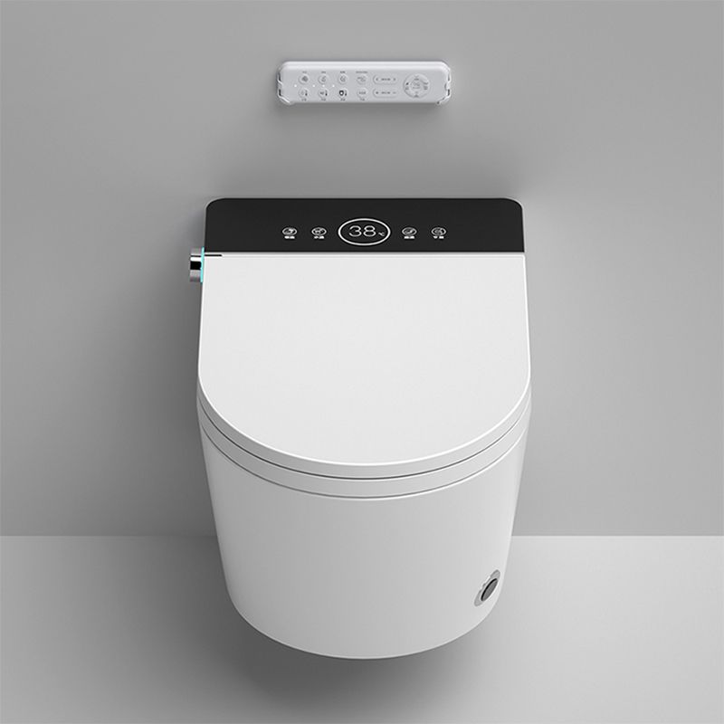 Contemporary Water Pressure Control Ceramic Elongated Heated Seat Smart Bidet Clearhalo 'Bathroom Remodel & Bathroom Fixtures' 'Bidets' 'Home Improvement' 'home_improvement' 'home_improvement_bidets' 'Toilets & Bidets' 1200x1200_b702f45b-15af-416d-9c5b-bc13bb84cd41