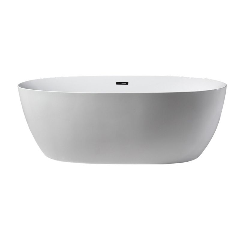 Modern Freestanding Soaking Bathtub Acrylic 23.62" Tall White Bathtub Clearhalo 'Bathroom Remodel & Bathroom Fixtures' 'Bathtubs' 'Home Improvement' 'home_improvement' 'home_improvement_bathtubs' 'Showers & Bathtubs' 1200x1200_b735b87a-8ccd-4ea3-9927-0f7d833e3e05