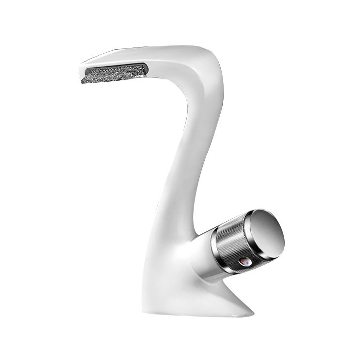 Modern Faucet Bathroom Knob Handle Single Hole Waterfall Spout Faucet Clearhalo 'bathroom_sink_faucets' 'Conjunta de Baño y Conjunta de Grifo' 'Coronamiento de Baño y Dispositivo de Baño' 'Grifo del lavabo del baño' 'Hogar' 'home_improvement' 'home_improvement_bathroom_sink_faucets' 'Mejoras para el hogar' 1200x1200_b74c6992-c13a-4a16-96f9-9d13da18f873