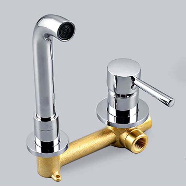 Wall Mounted Bronze Tub Filler Double Handles Bathtub Spout Tub Faucet Trim Clearhalo 'Bathroom Remodel & Bathroom Fixtures' 'Bathroom Sink Faucets' 'Bathroom Sinks & Faucet Components' 'bathroom_sink_faucets' 'Home Improvement' 'home_improvement' 'home_improvement_bathroom_sink_faucets' 1200x1200_b75a1d46-9f5f-47de-85e8-3cbac23347df