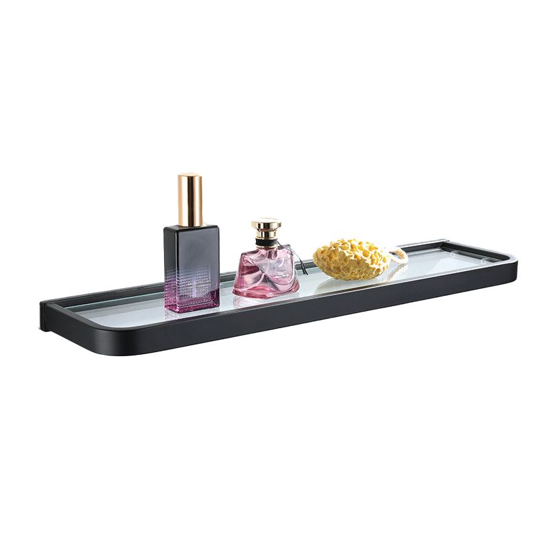 Modern Bathroom Hardware Set Bath Shelf Towel Bar Black Bath Hardware Set Clearhalo 'Bathroom Hardware Sets' 'Bathroom Hardware' 'Bathroom Remodel & Bathroom Fixtures' 'bathroom_hardware_sets' 'Home Improvement' 'home_improvement' 'home_improvement_bathroom_hardware_sets' 1200x1200_b79a74d5-66a0-4a8d-9398-1a0a66ddf7d4