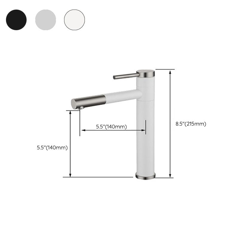 Modern Vessel Sink Faucet Stainless Steel Single Handle Low Arc Retractable Vessel Faucet Clearhalo 'Bathroom Remodel & Bathroom Fixtures' 'Bathroom Sink Faucets' 'Bathroom Sinks & Faucet Components' 'bathroom_sink_faucets' 'Home Improvement' 'home_improvement' 'home_improvement_bathroom_sink_faucets' 1200x1200_b7c5f26e-22ff-4add-bf85-eb2e509d65a7