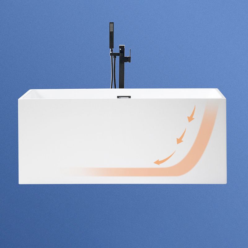 Flat bottom Acrylic Bathtub Soaking White Internal Drain Tub Clearhalo 'Bathroom Remodel & Bathroom Fixtures' 'Bathtubs' 'Home Improvement' 'home_improvement' 'home_improvement_bathtubs' 'Showers & Bathtubs' 1200x1200_b7ca34af-737d-4cdf-871d-36f6a25c8fb3