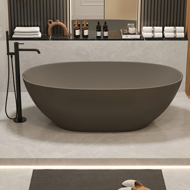 Stone Soaking Bathtub Modern Antique Finish Freestanding Bath Tub Clearhalo 'Bathroom Remodel & Bathroom Fixtures' 'Bathtubs' 'Home Improvement' 'home_improvement' 'home_improvement_bathtubs' 'Showers & Bathtubs' 1200x1200_b805387b-b981-4200-83af-92708e5070a5