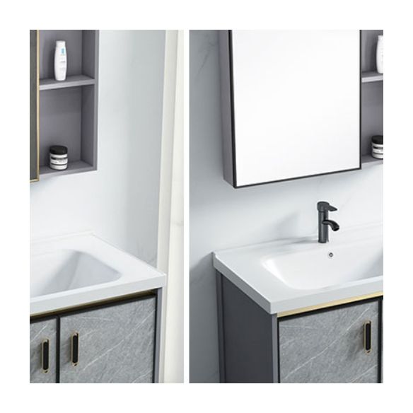 Modern Bathroom Sink Vanity Freestanding Faucet Included Bathroom Vanity Set Clearhalo 'Bathroom Remodel & Bathroom Fixtures' 'Bathroom Vanities' 'bathroom_vanities' 'Home Improvement' 'home_improvement' 'home_improvement_bathroom_vanities' 1200x1200_b810c369-6d8c-418d-a9a7-81ca64d54e2b