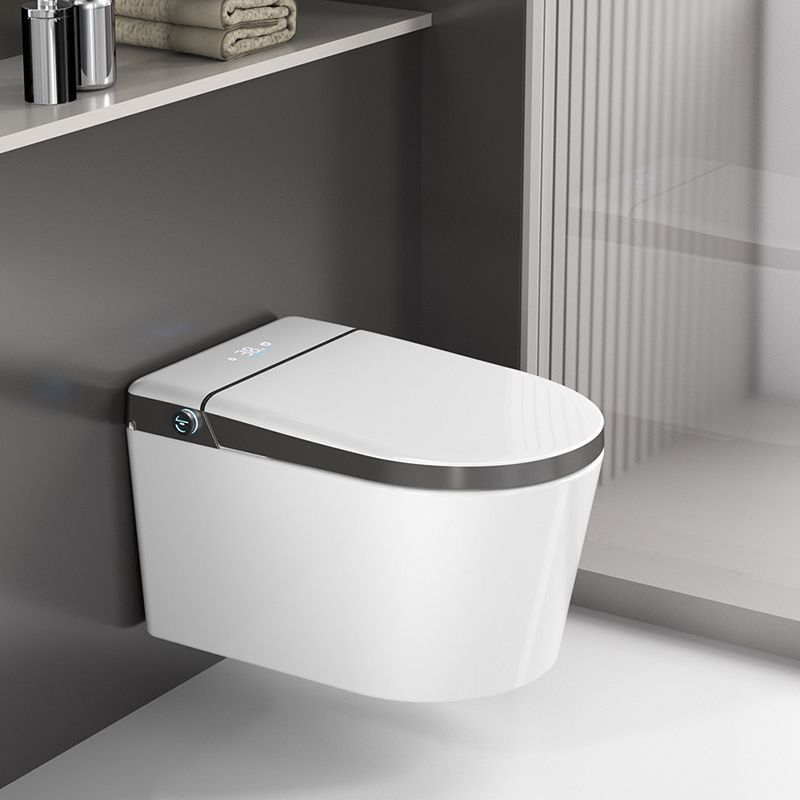 Elongated Wall Mounted Bidet Dryer White Wall Hung Toilet Set Clearhalo 'Bathroom Remodel & Bathroom Fixtures' 'Bidets' 'Home Improvement' 'home_improvement' 'home_improvement_bidets' 'Toilets & Bidets' 1200x1200_b8220b48-dd57-4872-84c7-f860b2b855fb