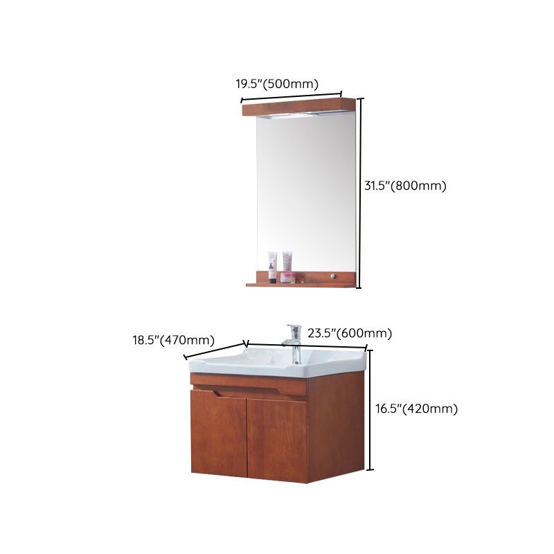 Mirror Included Wall Mount Sink Vanity with Sink for Bathroom Clearhalo 'Bathroom Remodel & Bathroom Fixtures' 'Bathroom Vanities' 'bathroom_vanities' 'Home Improvement' 'home_improvement' 'home_improvement_bathroom_vanities' 1200x1200_b82a3dfc-adc5-4fda-9976-9fb3417ca788