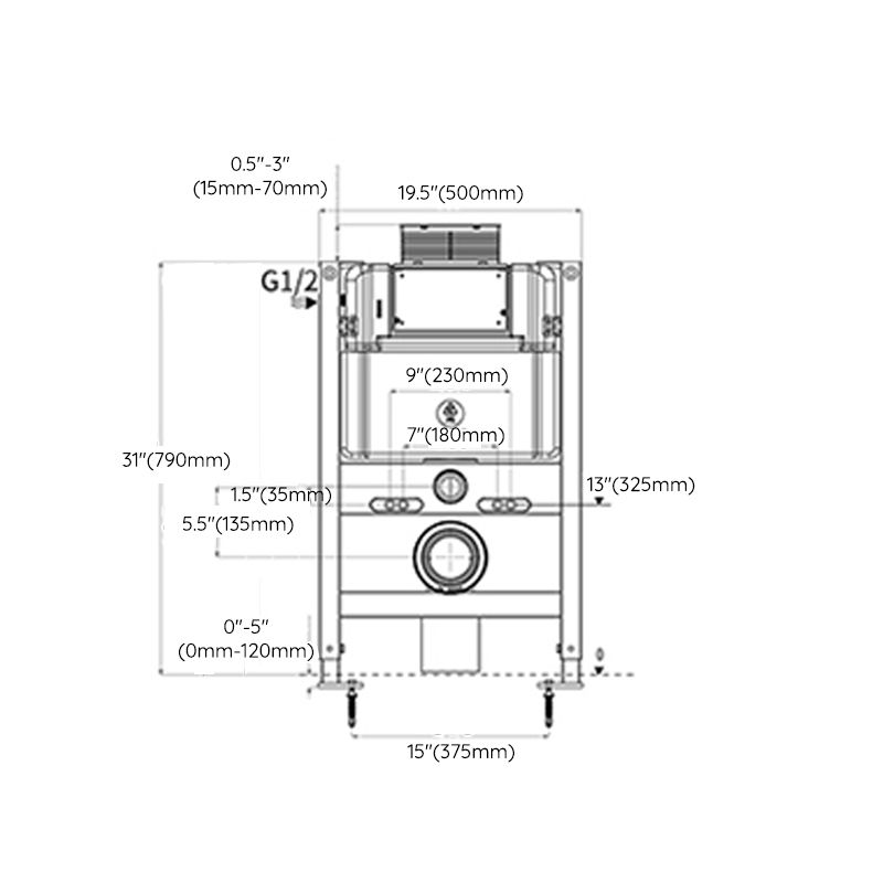 Modern White Siphon Jet Flush Toilet One-Piece Wall-mount Toilet for Bathroom Clearhalo 'Bathroom Remodel & Bathroom Fixtures' 'Home Improvement' 'home_improvement' 'home_improvement_toilets' 'Toilets & Bidets' 'Toilets' 1200x1200_b8300d50-7044-4402-a9c0-acfd4ae2ea7b