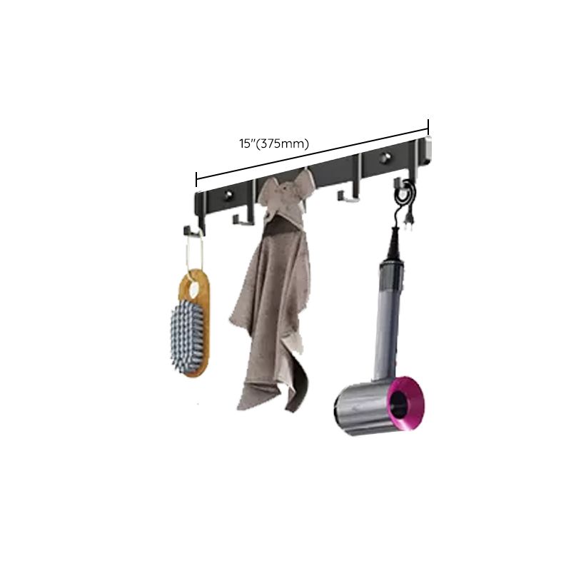 Modern Matte Black Bathroom Accessory Set Towel Bar/Paper Holder/Robe Hook Included Clearhalo 'Bathroom Hardware Sets' 'Bathroom Hardware' 'Bathroom Remodel & Bathroom Fixtures' 'bathroom_hardware_sets' 'Home Improvement' 'home_improvement' 'home_improvement_bathroom_hardware_sets' 1200x1200_b834fbad-b33b-43a9-9c3e-0ee3000c3afc