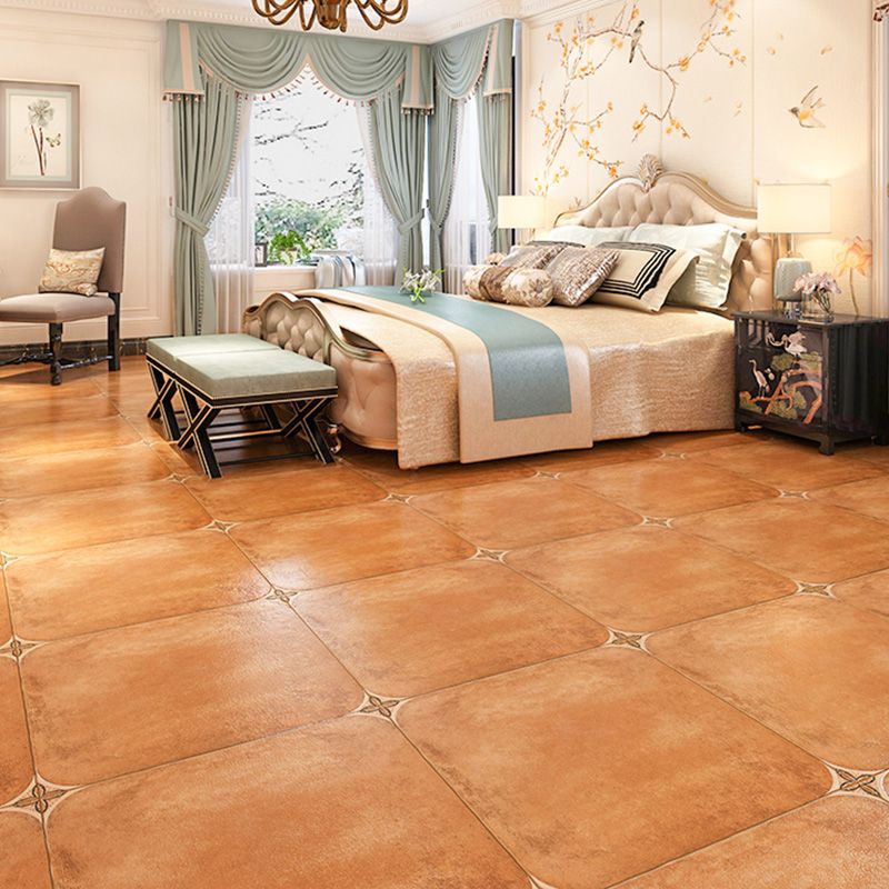 Vintage Square Singular Tile Brown Matte Tile for Drawing Room Clearhalo 'Floor Tiles & Wall Tiles' 'floor_tiles_wall_tiles' 'Flooring 'Home Improvement' 'home_improvement' 'home_improvement_floor_tiles_wall_tiles' Walls and Ceiling' 1200x1200_b87baea7-a67d-46ec-a1e1-dbd5d486417f