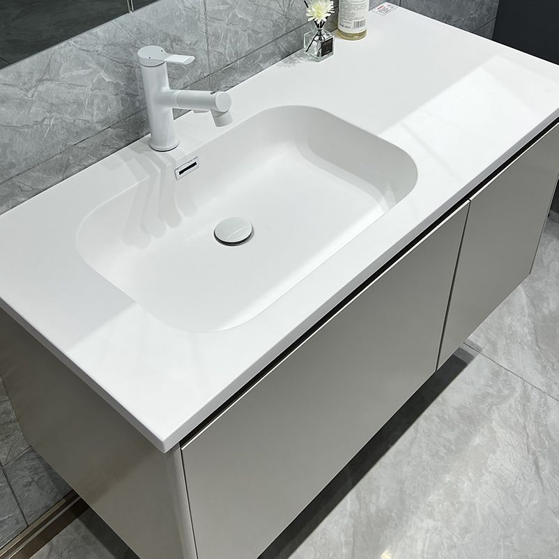 Wall Mount White Bathroom Vanity Set with Faucet Mirror Sink Clearhalo 'Bathroom Remodel & Bathroom Fixtures' 'Bathroom Vanities' 'bathroom_vanities' 'Home Improvement' 'home_improvement' 'home_improvement_bathroom_vanities' 1200x1200_b8cf37d0-0afc-46d6-9659-4de929e9552b