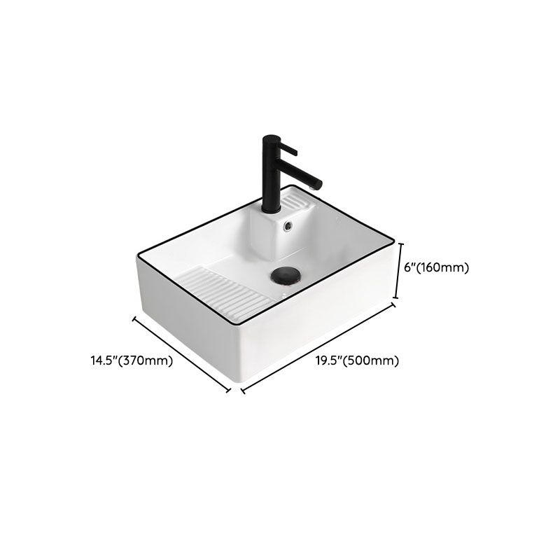 Classic Bathroom Sink Rectangular White Trough Sink with Pop-Up Drain Clearhalo 'Bathroom Remodel & Bathroom Fixtures' 'Bathroom Sinks & Faucet Components' 'Bathroom Sinks' 'bathroom_sink' 'Home Improvement' 'home_improvement' 'home_improvement_bathroom_sink' 1200x1200_b8e8fd3f-f18c-4f25-9703-5f805ab0083b