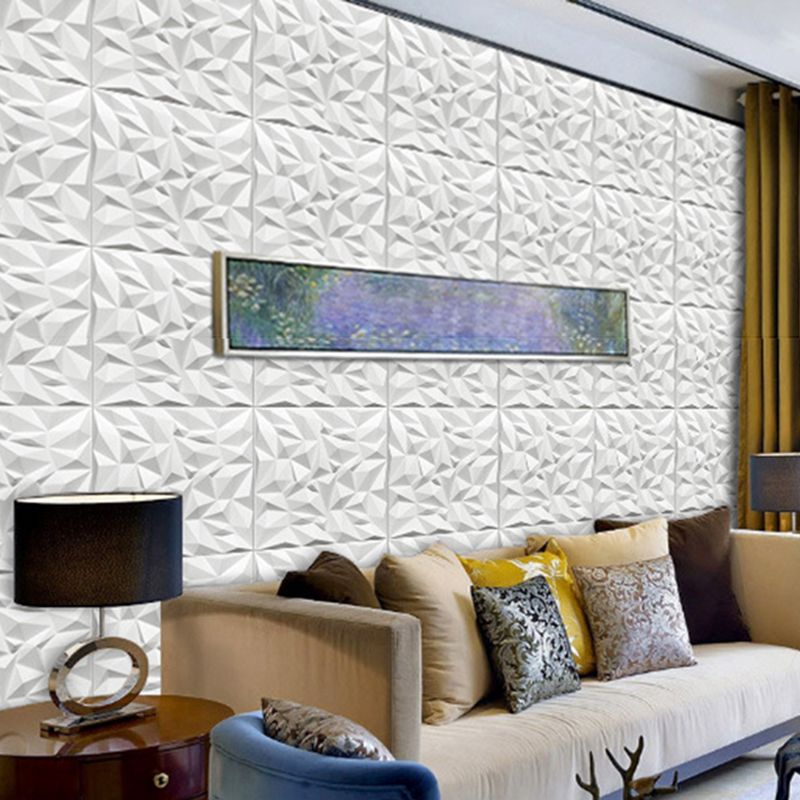 Modern Square Interior Wall Paneling Peel and Stick 3D Embossed Wall Paneling Clearhalo 'Flooring 'Home Improvement' 'home_improvement' 'home_improvement_wall_paneling' 'Wall Paneling' 'wall_paneling' 'Walls & Ceilings' Walls and Ceiling' 1200x1200_b914d7b6-3b44-4a62-8a3e-c650f1d27228