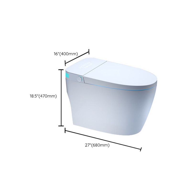 Contemporary White Floor Standing Bidet with Heated Seat and Foot Sensor Clearhalo 'Bathroom Remodel & Bathroom Fixtures' 'Bidets' 'Home Improvement' 'home_improvement' 'home_improvement_bidets' 'Toilets & Bidets' 1200x1200_b962a5be-2363-465d-bb77-41eebd24b11c