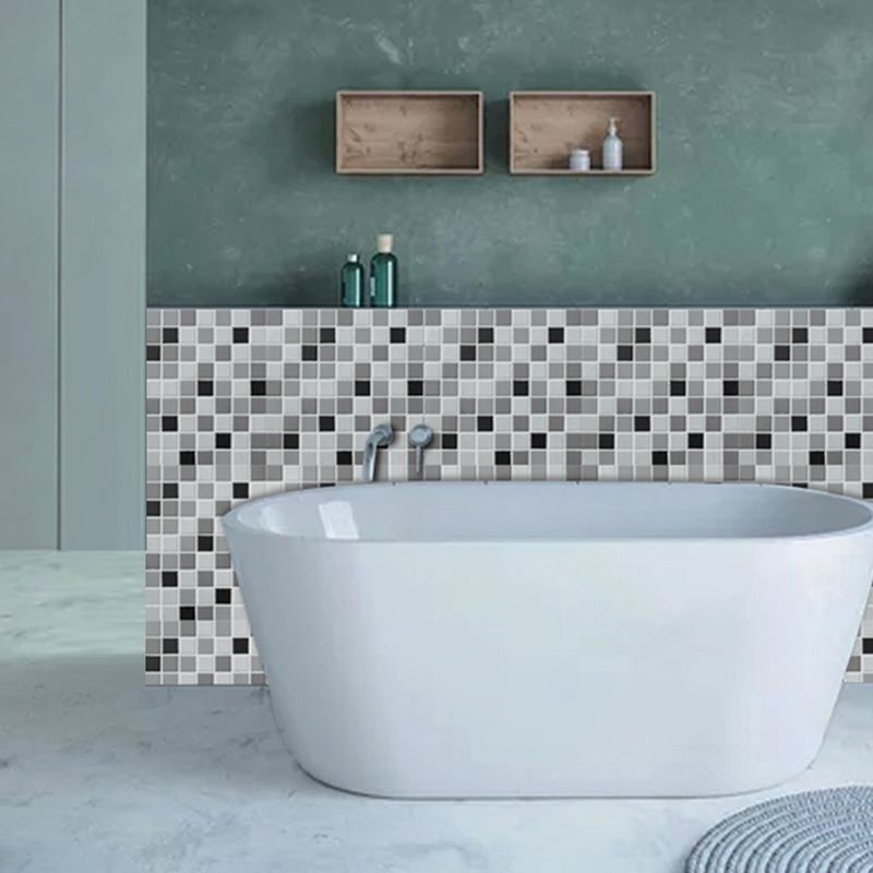 PVC Peel & Stick Mosaic Tile Square Shape Mosaic Tile Wallpaper Clearhalo 'Flooring 'Home Improvement' 'home_improvement' 'home_improvement_peel_stick_blacksplash' 'Peel & Stick Backsplash Tile' 'peel_stick_blacksplash' 'Walls & Ceilings' Walls and Ceiling' 1200x1200_b9833042-145e-47bd-9814-8021789e6e37