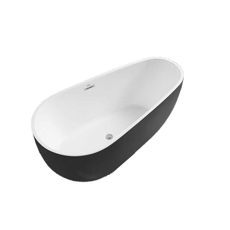 Modern Freestanding Bath Tub Acrylic Free Form Bathtub with Overflow Trim Clearhalo 'Bathroom Remodel & Bathroom Fixtures' 'Bathtubs' 'Home Improvement' 'home_improvement' 'home_improvement_bathtubs' 'Showers & Bathtubs' 1200x1200_b9a02a8f-3ffc-4670-b3d7-b6858833700e