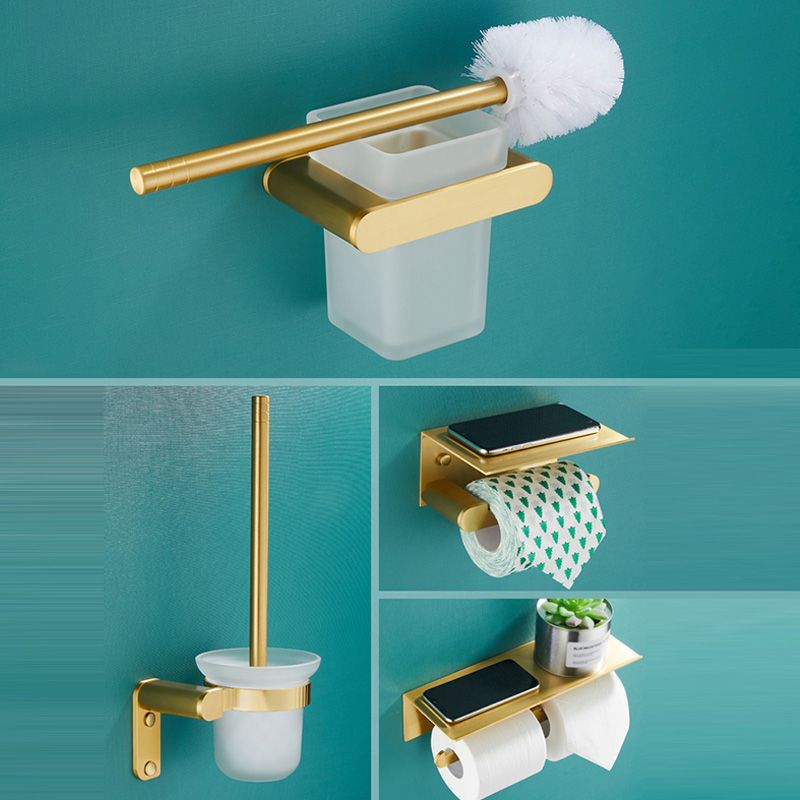 Traditional Bathroom Accessories Hardware Set Gold Bathroom Accessory Kit Clearhalo 'Bathroom Hardware Sets' 'Bathroom Hardware' 'Bathroom Remodel & Bathroom Fixtures' 'bathroom_hardware_sets' 'Home Improvement' 'home_improvement' 'home_improvement_bathroom_hardware_sets' 1200x1200_b9ac2483-4f35-41e5-ae5c-084cc7d3185e