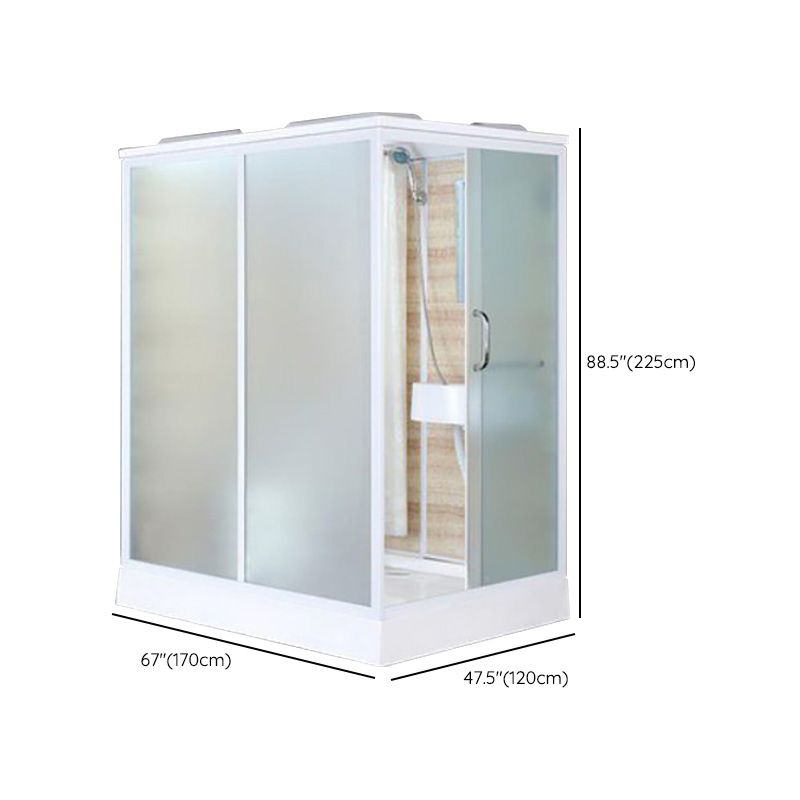 Modern Rectangle Shower Stall Clear Tempered Shower Stall for Bathroom Clearhalo 'Bathroom Remodel & Bathroom Fixtures' 'Home Improvement' 'home_improvement' 'home_improvement_shower_stalls_enclosures' 'Shower Stalls & Enclosures' 'shower_stalls_enclosures' 'Showers & Bathtubs' 1200x1200_b9b29e0d-bb05-4d36-ade1-3541db628303