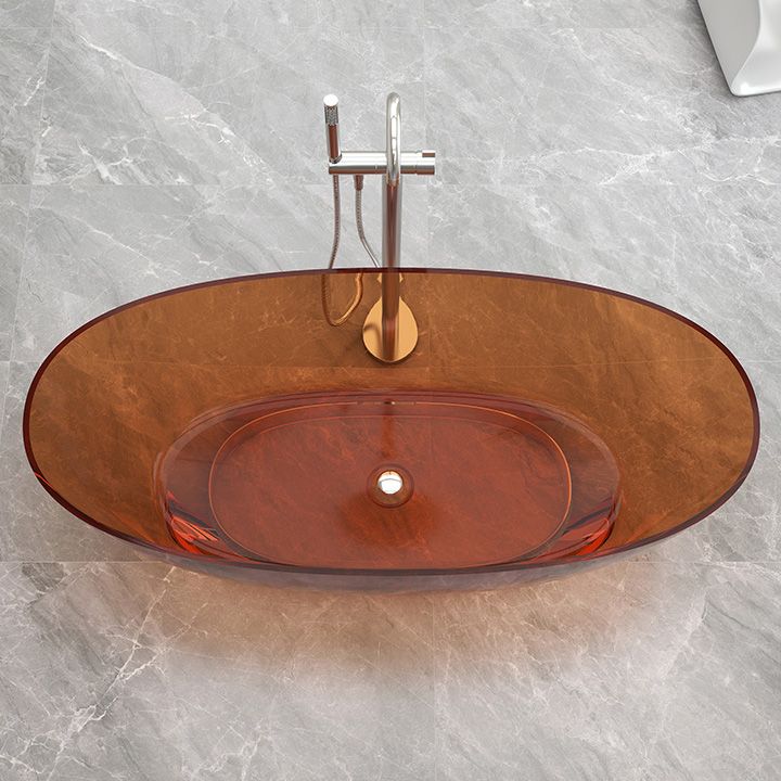 Antique Finish Soaking Bathtub Modern Stand Alone Oval Bath Tub Clearhalo 'Bathroom Remodel & Bathroom Fixtures' 'Bathtubs' 'Home Improvement' 'home_improvement' 'home_improvement_bathtubs' 'Showers & Bathtubs' 1200x1200_b9b51348-366c-4320-9197-df6b80f25286