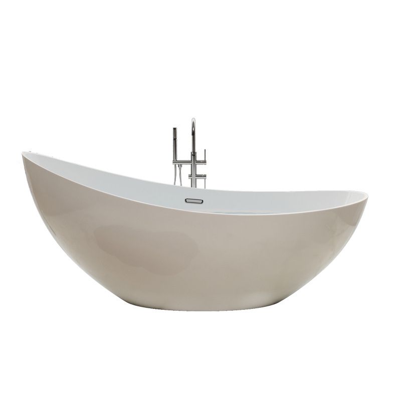 Acrylic Soaking Bathtub Antique Finish Single Slipper Bath Tub Clearhalo 'Bathroom Remodel & Bathroom Fixtures' 'Bathtubs' 'Home Improvement' 'home_improvement' 'home_improvement_bathtubs' 'Showers & Bathtubs' 1200x1200_b9d3d61e-50cc-4984-b1bd-d940cf9a9529