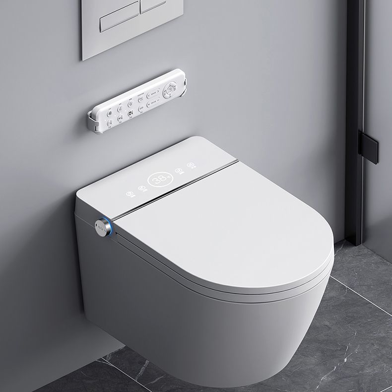 Heated Seat Wall Hung Toilet Set Elongated Wall Mounted Bidet Clearhalo 'Bathroom Remodel & Bathroom Fixtures' 'Bidets' 'Home Improvement' 'home_improvement' 'home_improvement_bidets' 'Toilets & Bidets' 1200x1200_b9f4439b-c0ae-42ed-87e5-e3c744cad139