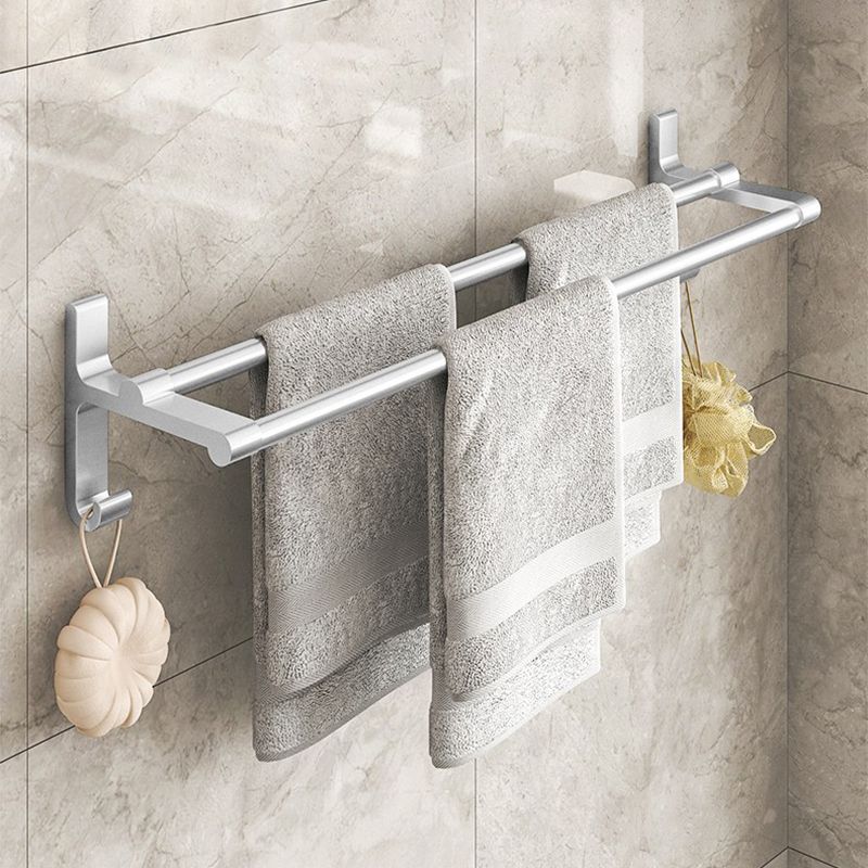 Chrome/Black Classic Bathroom Accessory Set Modern Bath Shelf/ Towel Bar & Paper Holder Clearhalo 'Bathroom Hardware Sets' 'Bathroom Hardware' 'Bathroom Remodel & Bathroom Fixtures' 'bathroom_hardware_sets' 'Home Improvement' 'home_improvement' 'home_improvement_bathroom_hardware_sets' 1200x1200_b9fcb2cc-d584-46ca-98c1-7d1f2260ddc3