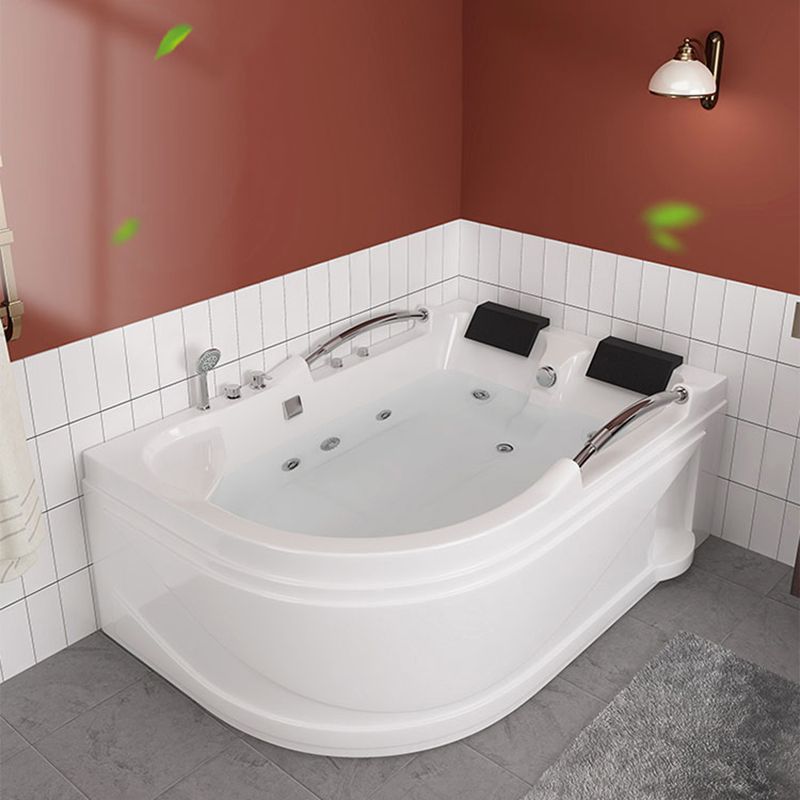 Free Form White Bathtub Bathroom Back to Wall Modern Bath Tub Clearhalo 'Bathroom Remodel & Bathroom Fixtures' 'Bathtubs' 'Home Improvement' 'home_improvement' 'home_improvement_bathtubs' 'Showers & Bathtubs' 1200x1200_bb516e4a-5cfc-4d4b-87a5-deff46edb9ef