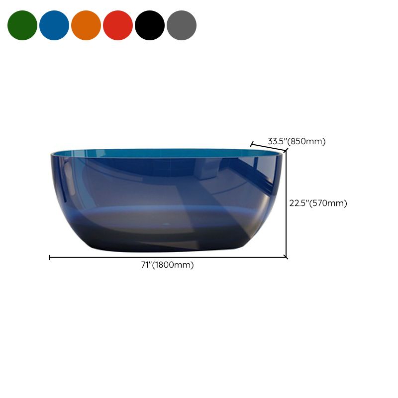 Modern Freestanding Roll Top Bathtub Soaking Oval Bath for Bathroom Clearhalo 'Bathroom Remodel & Bathroom Fixtures' 'Bathtubs' 'Home Improvement' 'home_improvement' 'home_improvement_bathtubs' 'Showers & Bathtubs' 1200x1200_bb8bcc3d-37ea-42a5-b2fc-c3c98d54bbe0