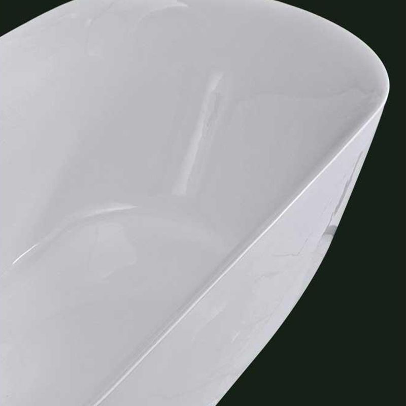 Modern Ellipse Acrylic Bathtub Freestanding Soaking Bathtub with Overflow Hole Clearhalo 'Bathroom Remodel & Bathroom Fixtures' 'Bathtubs' 'Home Improvement' 'home_improvement' 'home_improvement_bathtubs' 'Showers & Bathtubs' 1200x1200_bb9cc1ed-c8da-4dc7-bc91-f486e5f857df