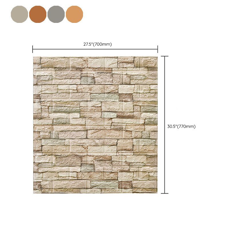 Farmhouse Wall Plank 3D Brick Bathroom and Living Room Wall Panels Set of 2 Clearhalo 'Flooring 'Home Improvement' 'home_improvement' 'home_improvement_wall_paneling' 'Wall Paneling' 'wall_paneling' 'Walls & Ceilings' Walls and Ceiling' 1200x1200_bbac1bb2-489e-4a88-8fdf-81e14e1f8d20