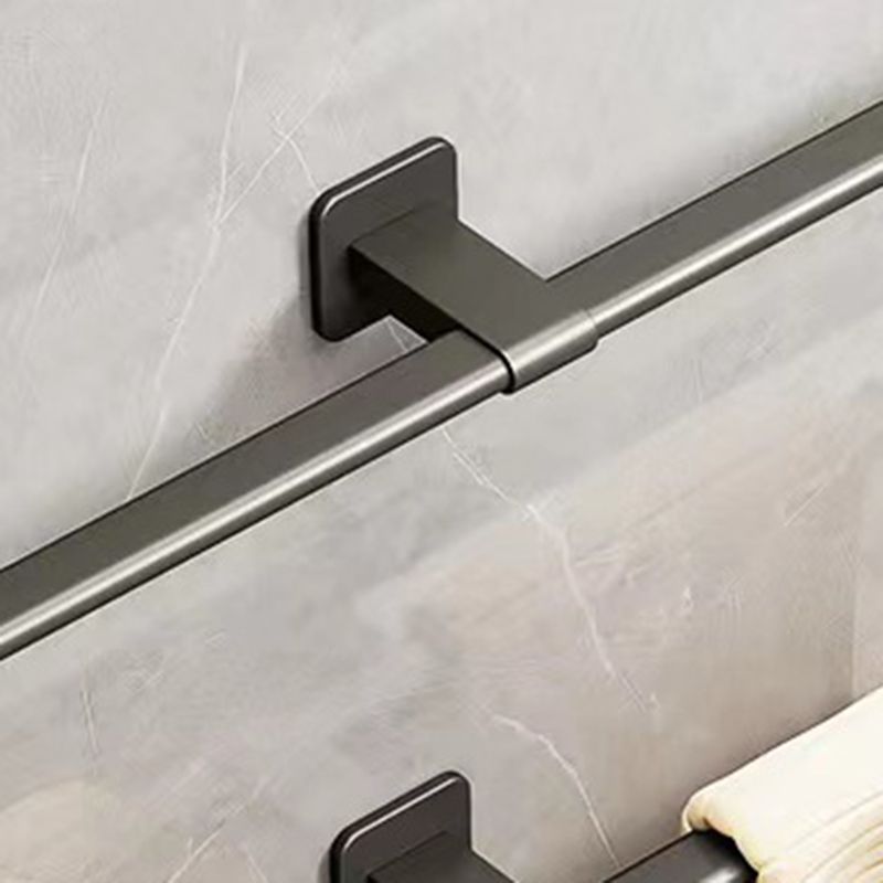 Contemporary Aluminum Bath Hardware Set Towel Bar Bathroom Hardware Clearhalo 'Bathroom Hardware Sets' 'Bathroom Hardware' 'Bathroom Remodel & Bathroom Fixtures' 'bathroom_hardware_sets' 'Home Improvement' 'home_improvement' 'home_improvement_bathroom_hardware_sets' 1200x1200_bbba1df2-e2e9-4b77-b8e6-544c8058040a