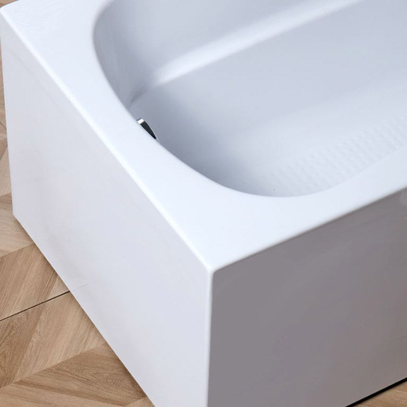 Modern Style Freestanding Bath Tub Acrylic Soaking Bathtub in White Clearhalo 'Bathroom Remodel & Bathroom Fixtures' 'Bathtubs' 'Home Improvement' 'home_improvement' 'home_improvement_bathtubs' 'Showers & Bathtubs' 1200x1200_bbd9eb41-8aa1-4c84-8fe6-16412f1d1db2