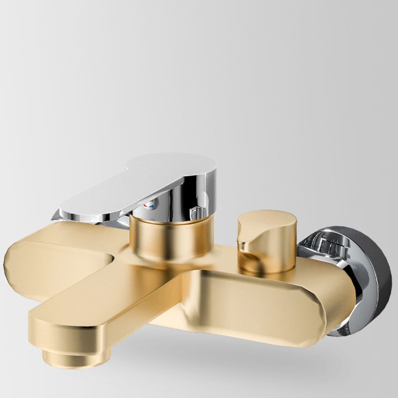 Popular Wall Mount Tub Faucet Fixed Lever Handle Bath Filler Trim Clearhalo 'Bathroom Remodel & Bathroom Fixtures' 'Bathtub Faucets' 'bathtub_faucets' 'Home Improvement' 'home_improvement' 'home_improvement_bathtub_faucets' 1200x1200_bbe8fd0d-1bb4-4a82-9b0e-524b0b141222