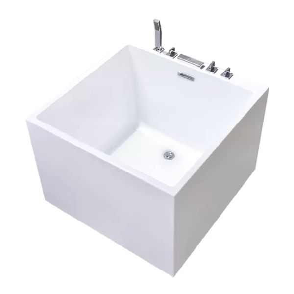 Back to Wall Rectangular Bath Antique Finish Soaking Modern Bath Tub Clearhalo 'Bathroom Remodel & Bathroom Fixtures' 'Bathtubs' 'Home Improvement' 'home_improvement' 'home_improvement_bathtubs' 'Showers & Bathtubs' 1200x1200_bbf5764a-be80-421b-9d42-872d13cf8820