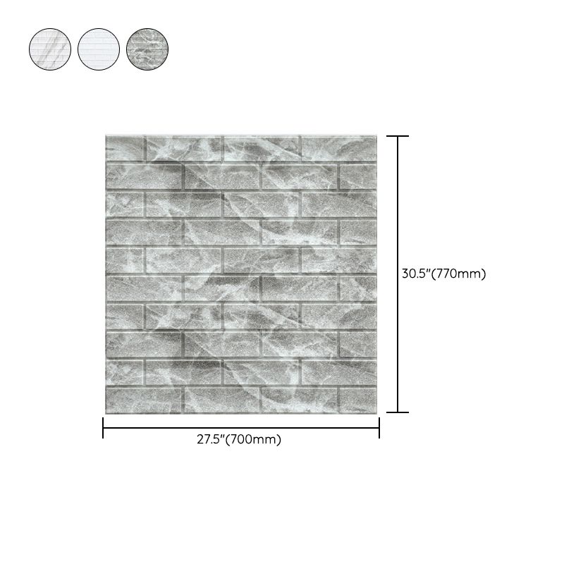 Industrial Wall Plank, 3D Brick Bathroom Wall Panels Set of 2 Clearhalo 'Flooring 'Home Improvement' 'home_improvement' 'home_improvement_wall_paneling' 'Wall Paneling' 'wall_paneling' 'Walls & Ceilings' Walls and Ceiling' 1200x1200_bbfd3220-87fb-4f25-97f6-99610edcb8ab