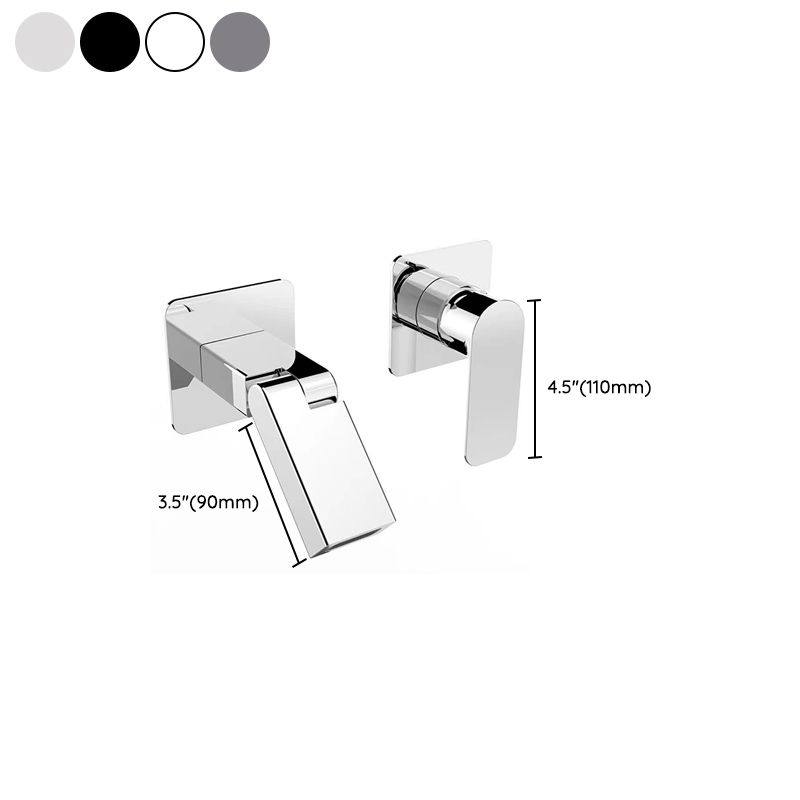 Modern Widespread Bathroom Faucet Metal Wall Mounted Bathroom Faucet Clearhalo 'Bathroom Remodel & Bathroom Fixtures' 'Bathroom Sink Faucets' 'Bathroom Sinks & Faucet Components' 'bathroom_sink_faucets' 'Home Improvement' 'home_improvement' 'home_improvement_bathroom_sink_faucets' 1200x1200_bbfdc7ad-c1ad-4711-a2d4-2768f0f0e9dc