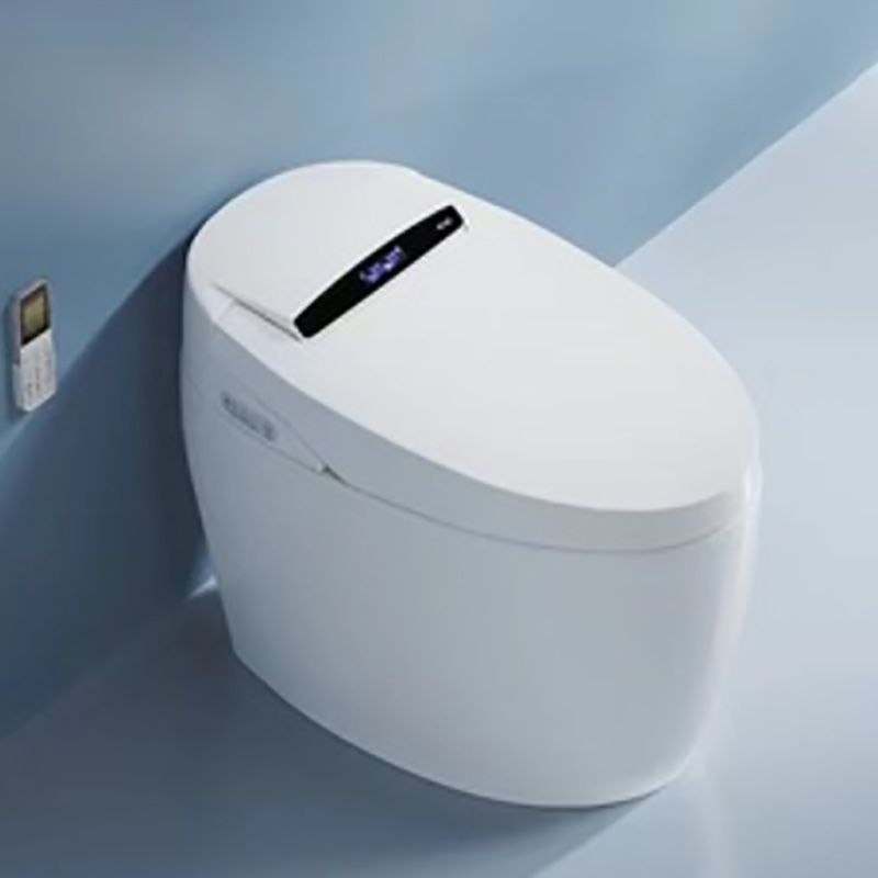 20" H White Finish Smart Toilet Seat Bidet of Vitreous China Bidets Clearhalo 'Bathroom Remodel & Bathroom Fixtures' 'Bidets' 'Home Improvement' 'home_improvement' 'home_improvement_bidets' 'Toilets & Bidets' 1200x1200_bc0156ab-ca08-4ae0-a4c0-b7069dbc4a3b