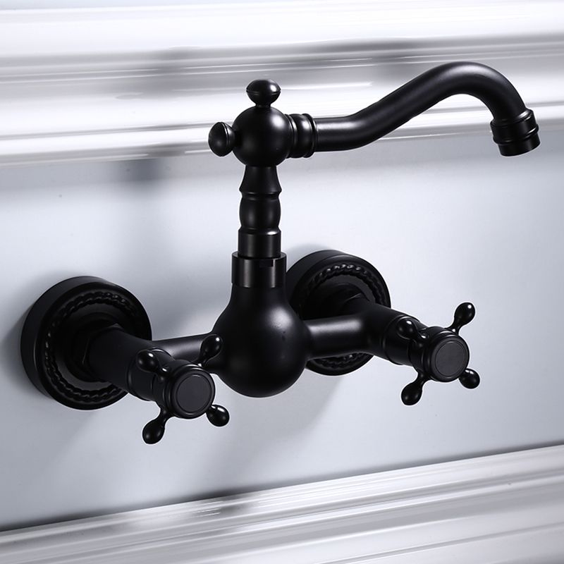 Traditional Wall Mounted Metal Tub Filler Low Arc Waterfall Bathroom Faucet Clearhalo 'Bathroom Remodel & Bathroom Fixtures' 'Bathtub Faucets' 'bathtub_faucets' 'Home Improvement' 'home_improvement' 'home_improvement_bathtub_faucets' 1200x1200_bc442db5-f18f-4ee4-bd4a-558abd336b31