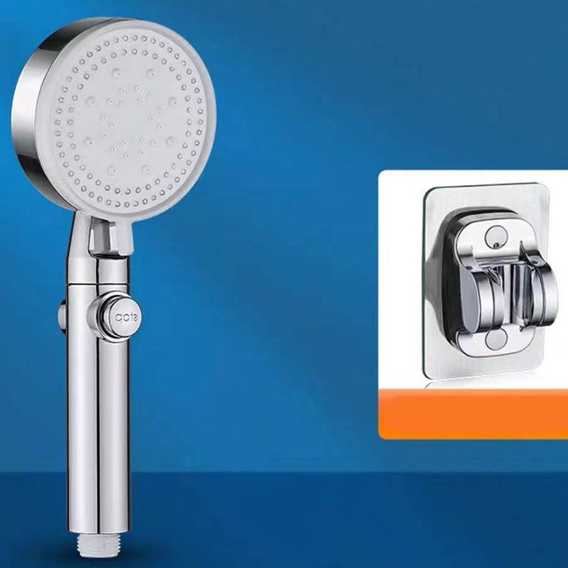 Contemporary Shower Head Handheld Shower Head Wall-Mount Round Plastic Shower Head Combo Clearhalo 'Bathroom Remodel & Bathroom Fixtures' 'Home Improvement' 'home_improvement' 'home_improvement_shower_heads' 'Shower Heads' 'shower_heads' 'Showers & Bathtubs Plumbing' 'Showers & Bathtubs' 1200x1200_bc77702d-33b1-410d-bf6a-9630aea18d25