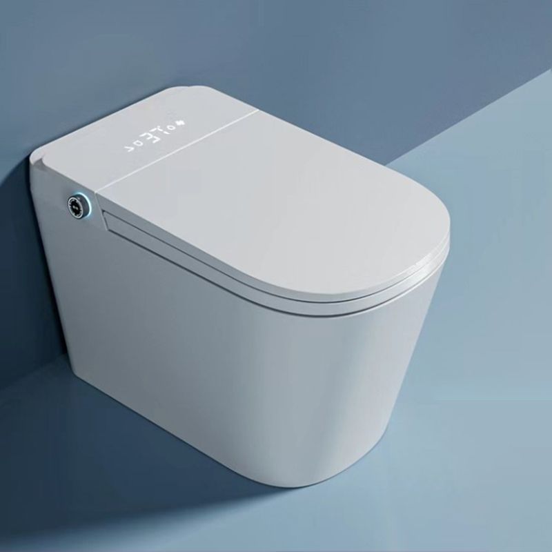 Contemporary Floor Mount Bidet Foot Sensor Elongated White Heated Seat Clearhalo 'Bathroom Remodel & Bathroom Fixtures' 'Bidets' 'Home Improvement' 'home_improvement' 'home_improvement_bidets' 'Toilets & Bidets' 1200x1200_bcc86f8c-c31a-448e-b3eb-0d5a618afc54