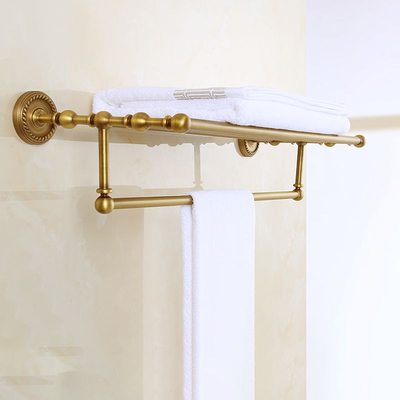 Brass Traditional Bathroom Accessory Set Vintage Bronze Bath Shelf/Towel Bar/Robe Hook Clearhalo 'Bathroom Hardware Sets' 'Bathroom Hardware' 'Bathroom Remodel & Bathroom Fixtures' 'bathroom_hardware_sets' 'Home Improvement' 'home_improvement' 'home_improvement_bathroom_hardware_sets' 1200x1200_bccb8986-9de0-4ecb-89b0-a4073e1be5f1