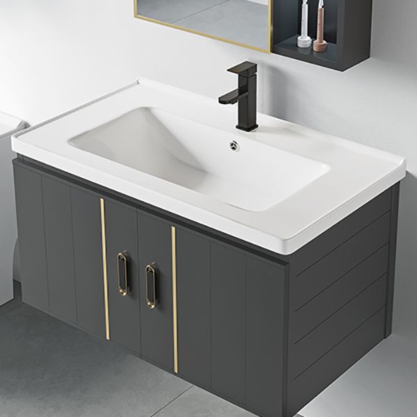 Modern Style Bath Vanity Wall Mount Dirt Resistant Bath Vanity with Faucet Clearhalo 'Bathroom Remodel & Bathroom Fixtures' 'Bathroom Vanities' 'bathroom_vanities' 'Home Improvement' 'home_improvement' 'home_improvement_bathroom_vanities' 1200x1200_bcec63fd-a379-4faa-b97f-84a5ac21a126