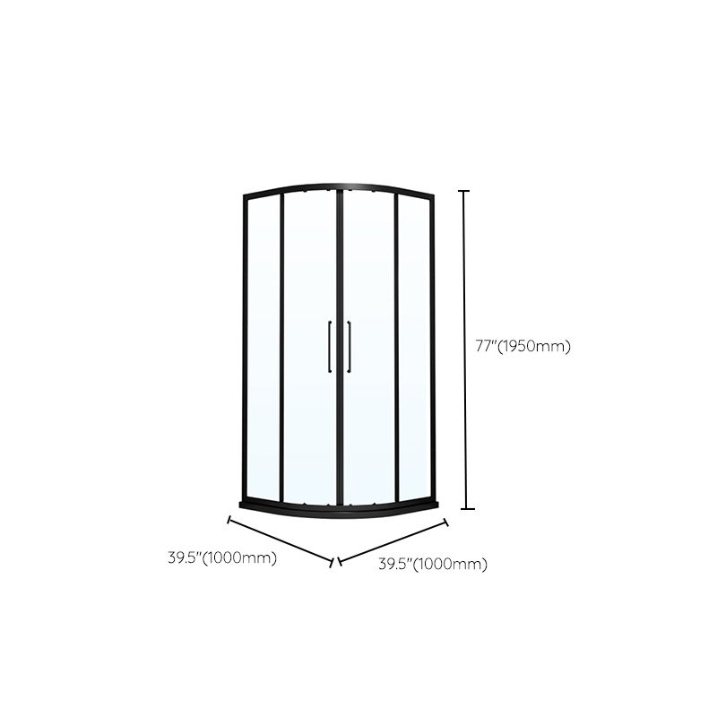 Linear Sliding Shower Enclosure Metal Semi-Frameless Shower Enclosure Clearhalo 'Bathroom Remodel & Bathroom Fixtures' 'Home Improvement' 'home_improvement' 'home_improvement_shower_stalls_enclosures' 'Shower Stalls & Enclosures' 'shower_stalls_enclosures' 'Showers & Bathtubs' 1200x1200_bd05bdec-b215-45bc-a909-8d8c51242de9