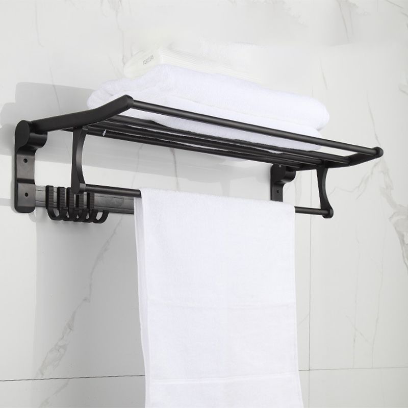 Modern Matte Black Bath Shelf Paper Holder Bathroom Accessory Kit Clearhalo 'Bathroom Hardware Sets' 'Bathroom Hardware' 'Bathroom Remodel & Bathroom Fixtures' 'bathroom_hardware_sets' 'Home Improvement' 'home_improvement' 'home_improvement_bathroom_hardware_sets' 1200x1200_bd0c82af-d1cd-4c95-99b9-653c70ce688c